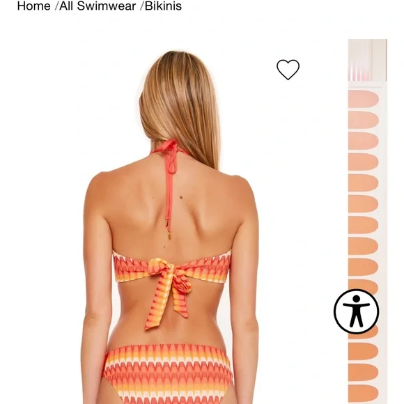 TrinaTurk sunray bikini size 4 - Picture 2 of 2